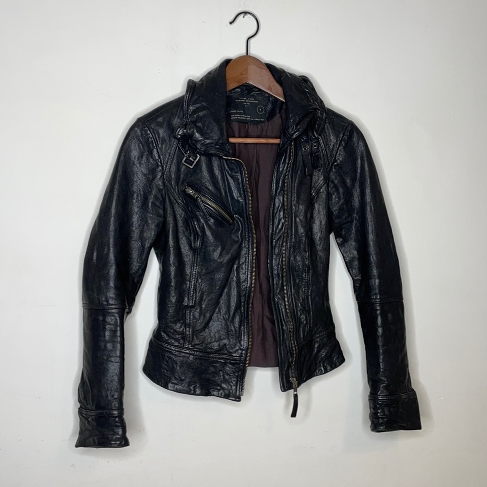 All Saints Leather Jacket Size 0